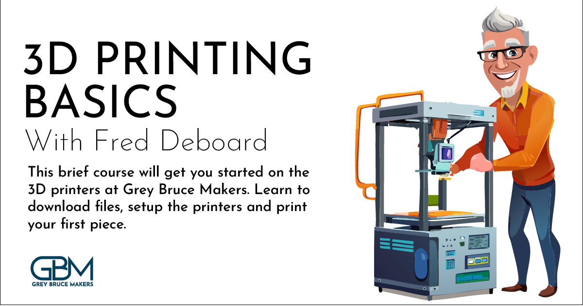 Event image 3D Printing Basics with Fred Deboard